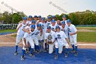 Baseball vs Babson  Wheaton College Baseball players celebrate their victory over Babson to win the NEWMAC Championship for the third year in a row. - (Photo by Keith Nordstrom) : Wheaton, baseball, NEWMAC